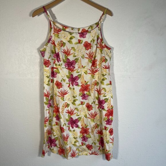 Hilo Hattie hawaiian flowered dress size L large - Picture 1 of 5
